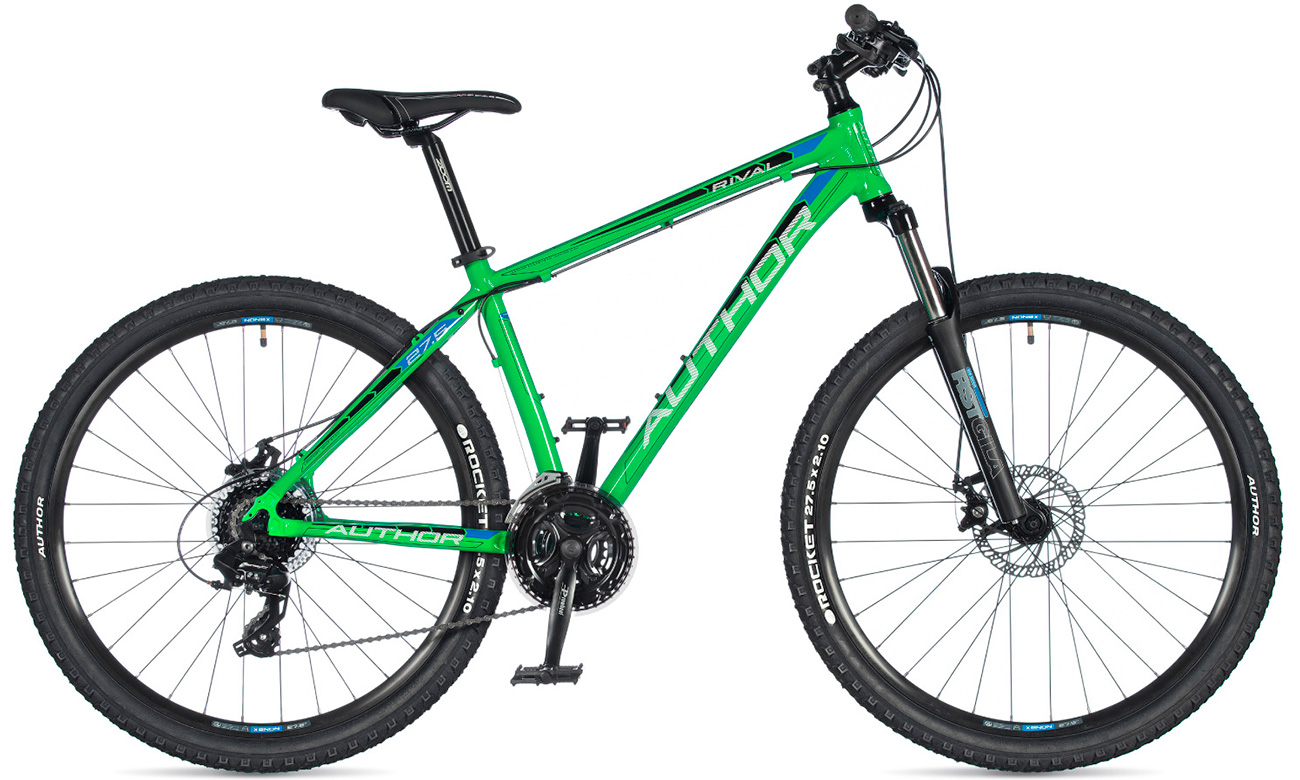 Фотография Велосипед AUTHOR Rival 27.5" (2020) 2020 Зеленый